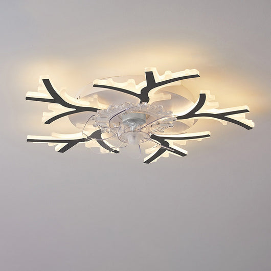 Lámpara de Techo Silenciosa con Ventilador para Dormitorio y Sala - Image 27