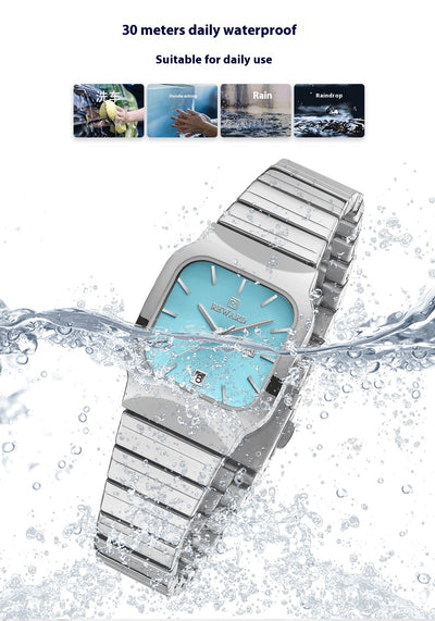 Reloj de Pareja Cuadrado Funcional de Doble Punta - Image 14