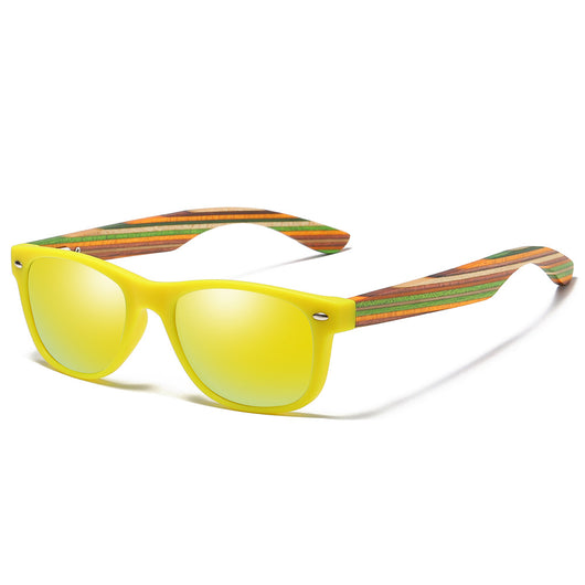 Gafas de Sol Infantiles de Madera Natural con Lentes Polarizadas de Colores - Image 10