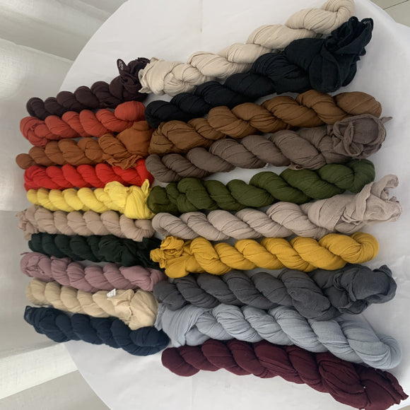 Pañuelo Twist Volantes Colores Pastel Accesorio Compacto