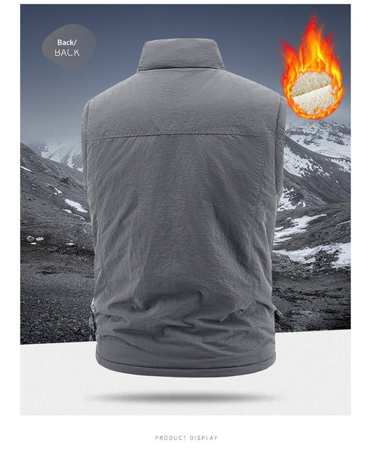 Chaleco Reversible Térmico para Hombre - Forro Polar Grueso y Cálido - Image 18