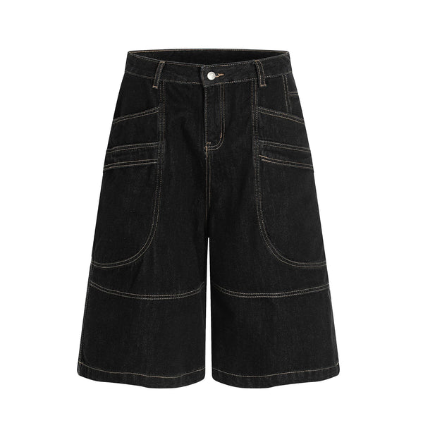 Shorts Denim Retro Lavado Unisex - Corte Relajado