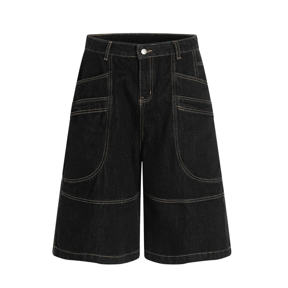 Shorts Denim Retro Lavado Unisex - Corte Relajado