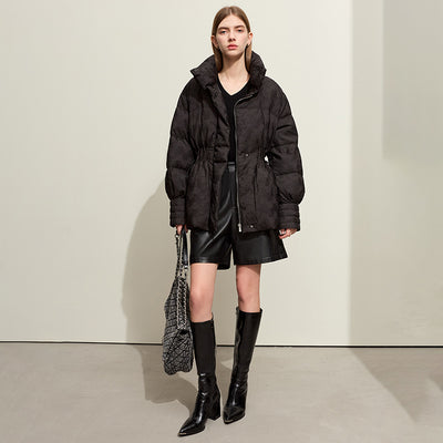 Chaqueta Acolchada Mujer Cuello Alto con Grafeno Tecnológico Negro - Image 5