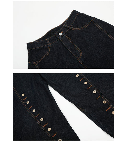 Pantalón Denim con Ojales Reforzados Multi-fila - Image 2