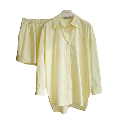 Conjunto Casual Mujer: Blusa Minimalista con Short de Cintura Elástica - Image 5