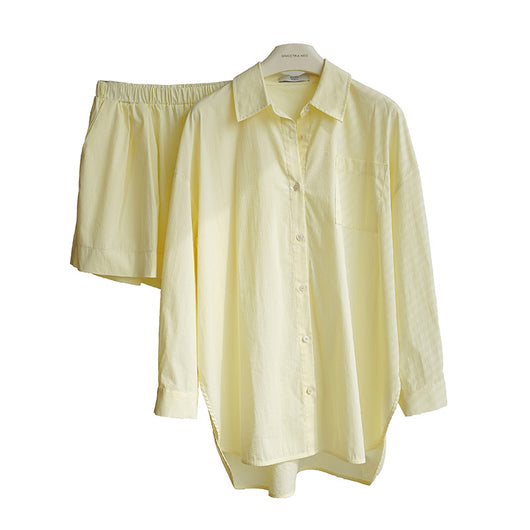 Conjunto Casual Mujer: Blusa Minimalista con Short de Cintura Elástica - Image 5