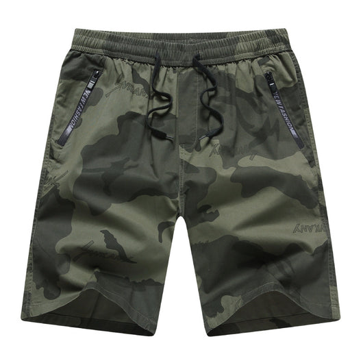 Pantalones Cortos Cargo Holgados Multi-Bolsillo en Algodón Puro para Hombre - Image 6