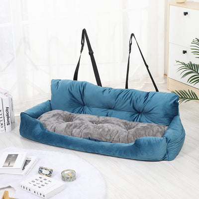 Asiento de Auto para Perros con Cojín Confortable y Transportín Seguro - Image 7