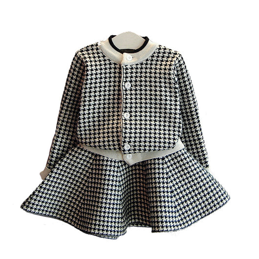 Conjunto de Suéter Tejido Grueso y Cálido para Niñas - Image 2