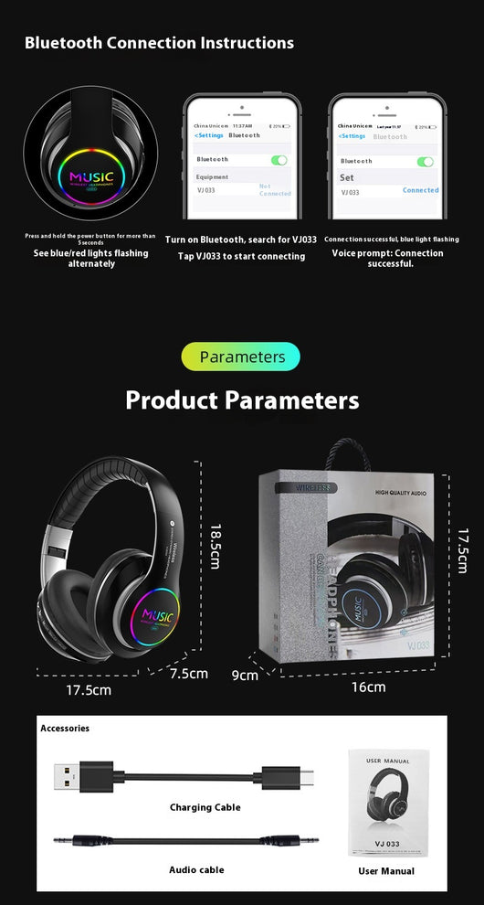 Auriculares Bluetooth Deportivos Inalámbricos con Diseño Metálico para Gaming - Image 21
