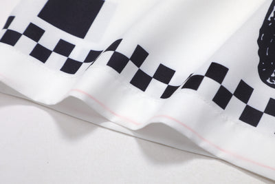 Camisa Manga Corta Cuadros Retro para Hombre - Image 9
