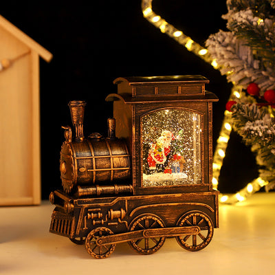 Tren Navideño Luminoso con Efecto Agua Interior para Escritorio - Image 3