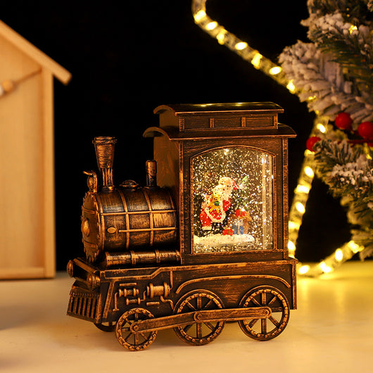 Tren Navideño Luminoso con Efecto Agua Interior para Escritorio - Image 3