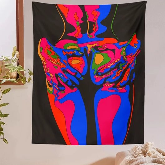 Tapiz Estilo Rock con Colores Fantasía