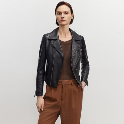 Abrigo de Cuero Genuino Slim Fit Premium