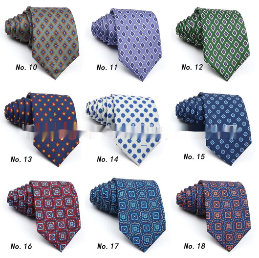 Corbata Estampada de Poliéster para Hombre Profesional - Image 34