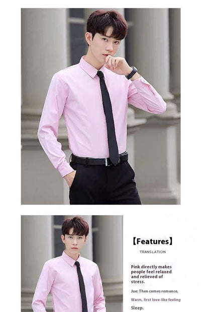 Camisa Blanca Manga Larga Slim Fit para Hombre - Versátil y Elegante - Image 15