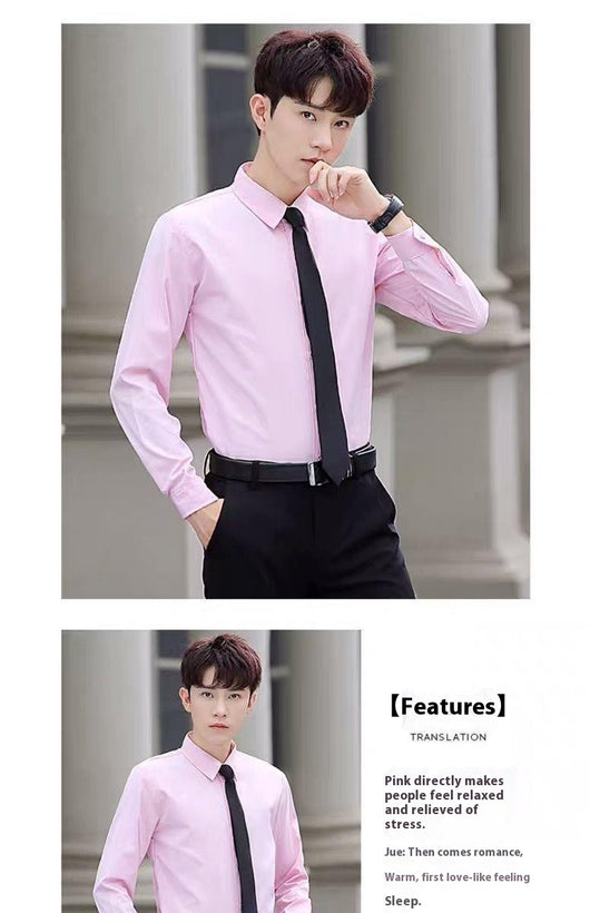 Camisa Blanca Manga Larga Slim Fit para Hombre - Versátil y Elegante - Image 15