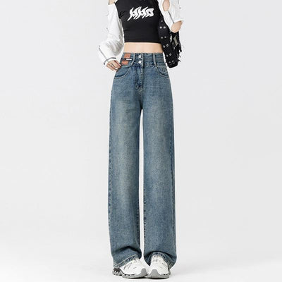 Jeans Anchos Forro Polar Térmico Efecto Adelgazante para Mujer - Image 3