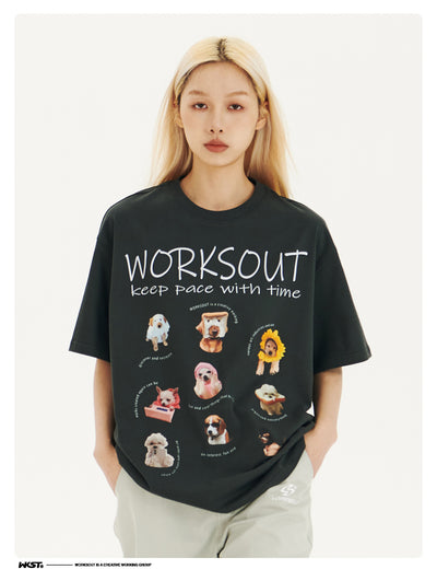 Camiseta Retro Estampada con Cachorritos - Image 16