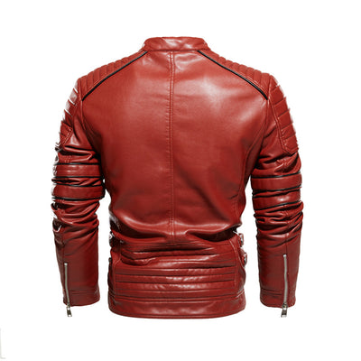 Chaqueta de Cuero para Motociclista con Forro Polar - Image 7