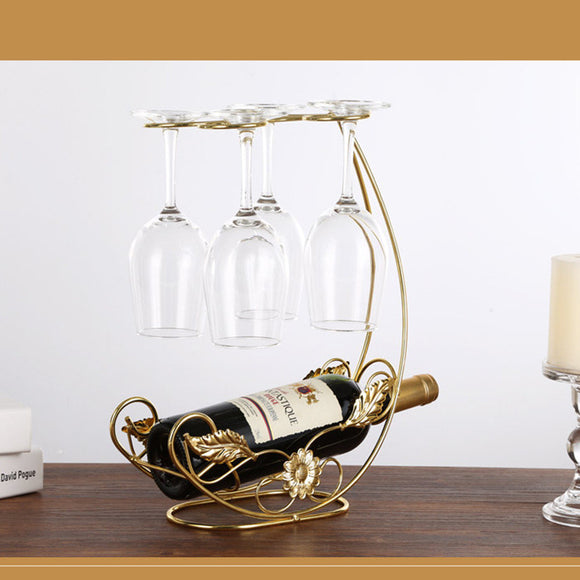 Mueble Vinoteca con Estantes para Copas - Decoración Elegante