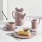 Rosado Morado Café Cup And Saucer