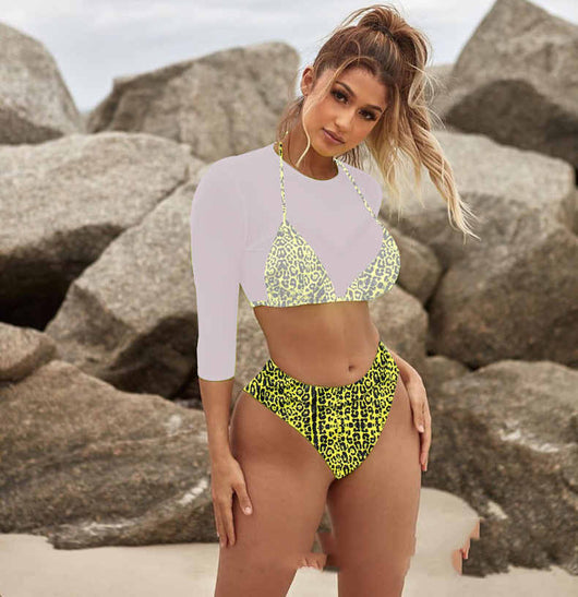 Bikini de Tres Piezas Cintura Alta Sexy - Image 5
