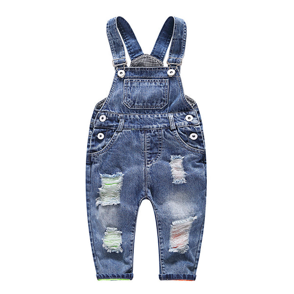 Pantalones Vaqueros Infantiles con Tirantes Ajustables - Image 2