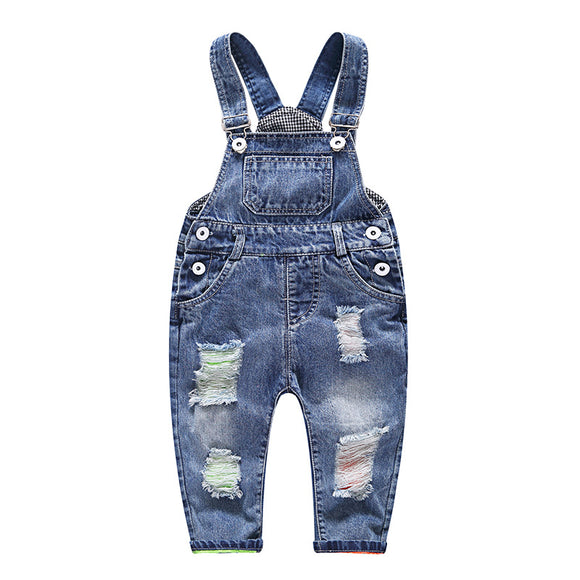 Pantalones Vaqueros Infantiles con Tirantes Ajustables