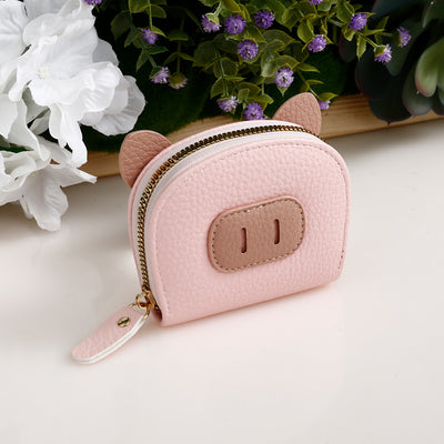 Monedero Compacto con Protección Antimagnética - Diseño Adorable de Cerdo - Image 9