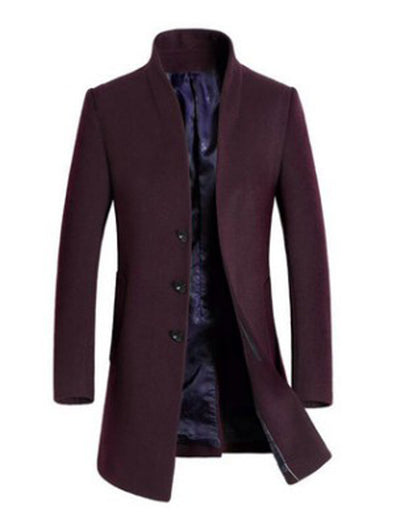 Abrigo Trinchera de Lana para Hombre - Estilo Casual Sofisticado - Image 5
