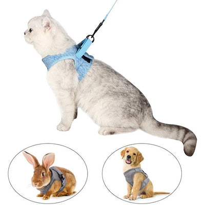 Arnés Respirable para Gato con Correa de Tracción Ligera - Image 10
