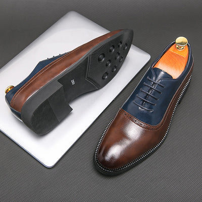 Zapatos de Cuero Ejecutivos Bicolor para Hombre - Image 3
