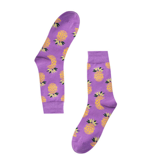 Calcetines de Algodón Estampado Frutas para Hombre y Mujer - Image 29
