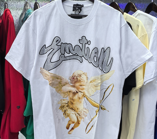 Blusa Suelta con Letras Bordadas y Strass Termoadhesivos - Image 11