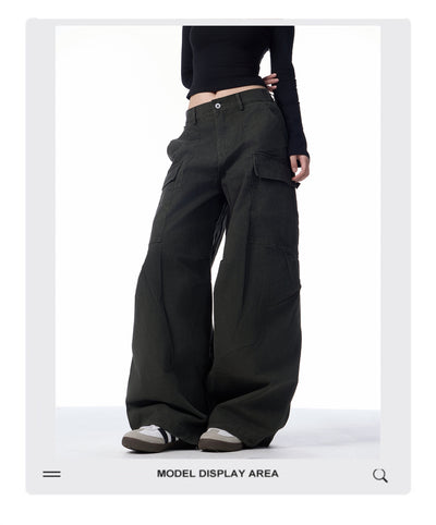 Pantalones Cargo Holgados para Mujer con Bolsillos Múltiples - Image 10