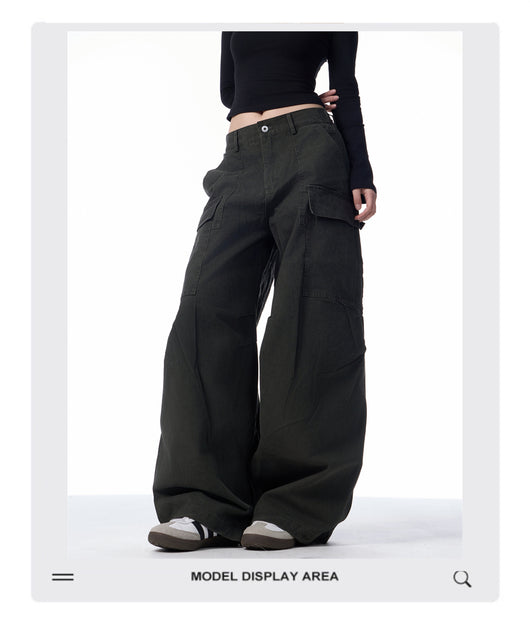 Pantalones Cargo Holgados para Mujer con Bolsillos Múltiples - Image 10