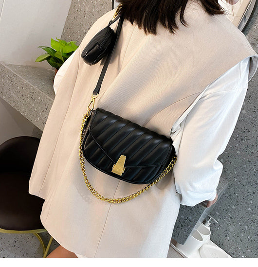Bolso Bandolera Coreano de Hombro Ancho con Correa Ajustable - Image 9