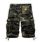Pantalones Cortos de Trabajo Cargo Camuflaje para Hombre Talla Grande con Múltiples Bolsillos