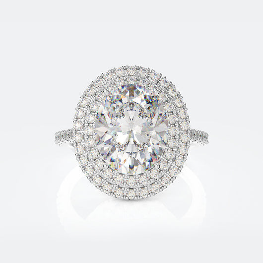 Anillo Oval Paloma de Diamante Carbono Alto para Mujer - Image 13