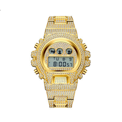 Reloj para Hombre de Diamantes Completos Resistente al Agua - Image 4