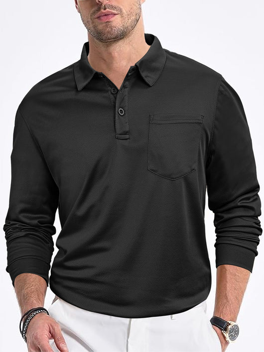 Camisa Suelta de Manga Larga en Color Sólido para Hombre - Image 12