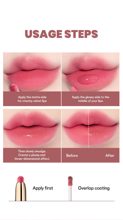 Labial Doble Punta 10 Colores - Mate y Brillo - Image 24