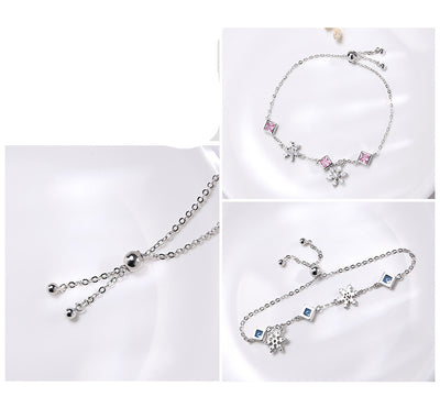 Pulsera Copo de Nieve Mujer Plata 925 con Diamantes - Image 8