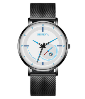 Reloj Inteligente Digital Empresarial con Correa de Malla y Calendario - Image 8