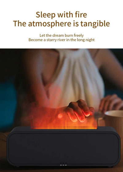 Difusor de Aroma con Efecto Llama Dinámico, Control Remoto y Luces Sincronizadas con Música - Image 13