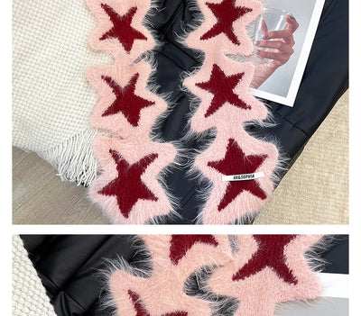 Bufanda Navideña de Mujer Tejida a Mano con Diseño de Muñeco de Nieve - Image 21
