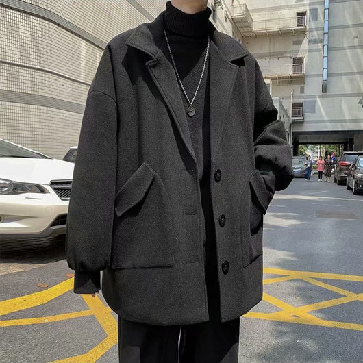 Abrigo Gabardina Casual Versátil para Hombre - Corte Relajado Primavera Otoño - Image 6